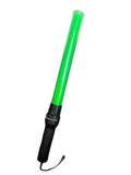 Bastón luminoso para tránsito aéreo o vial, alta luminosidad, de color verde y longitud de 54cm 