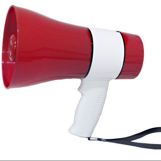 Controles de volumen y grabación en megáfono Bluetooth 20W