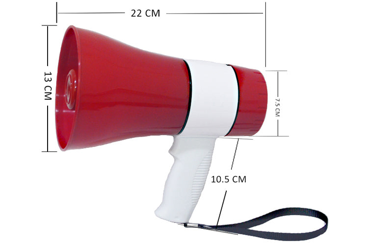 Megáfono 20W con Bluetooth USB y ranura TF