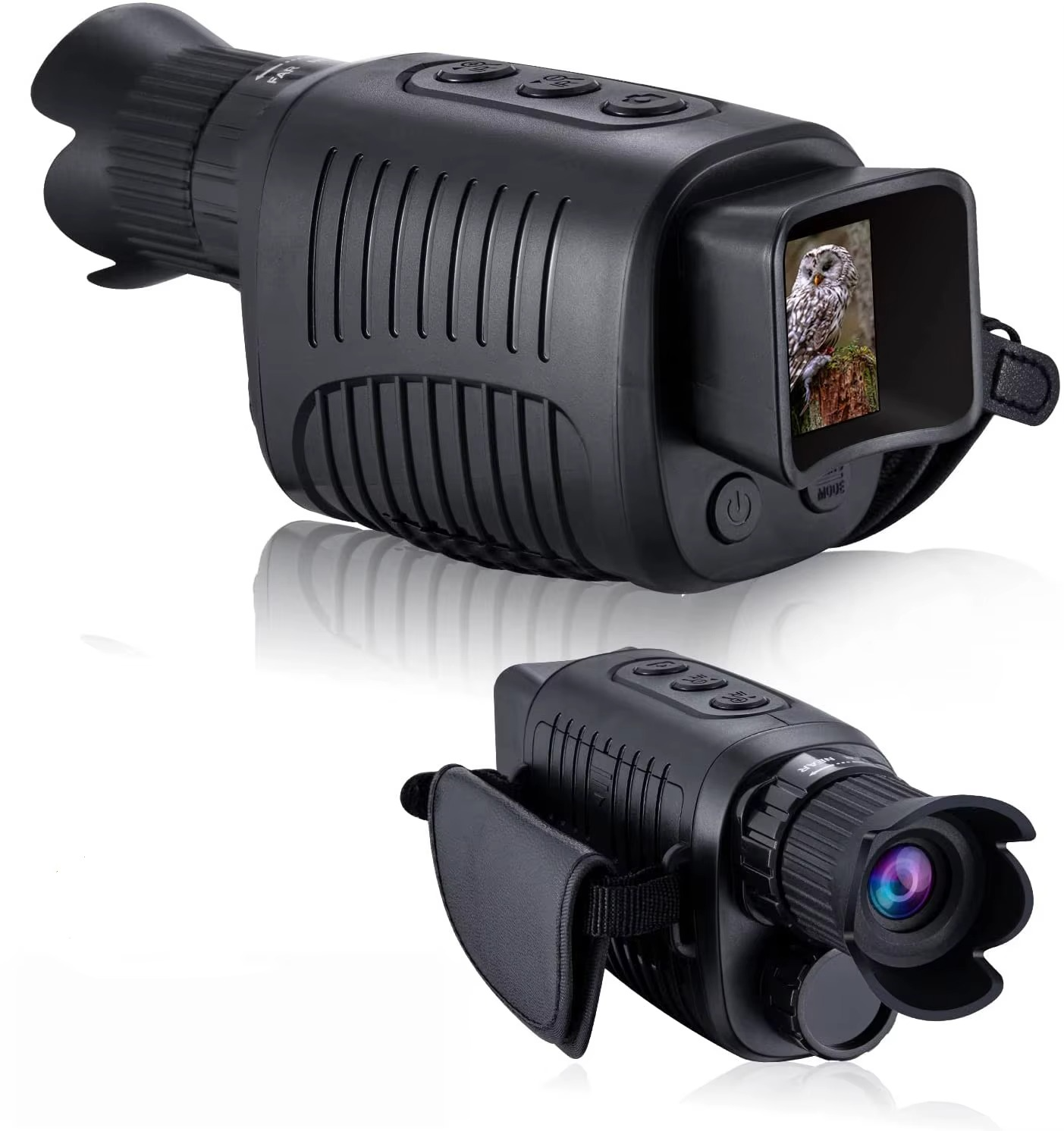 Monocular de visión nocturna con infrarrojo y zoom 5x para oscuridad total