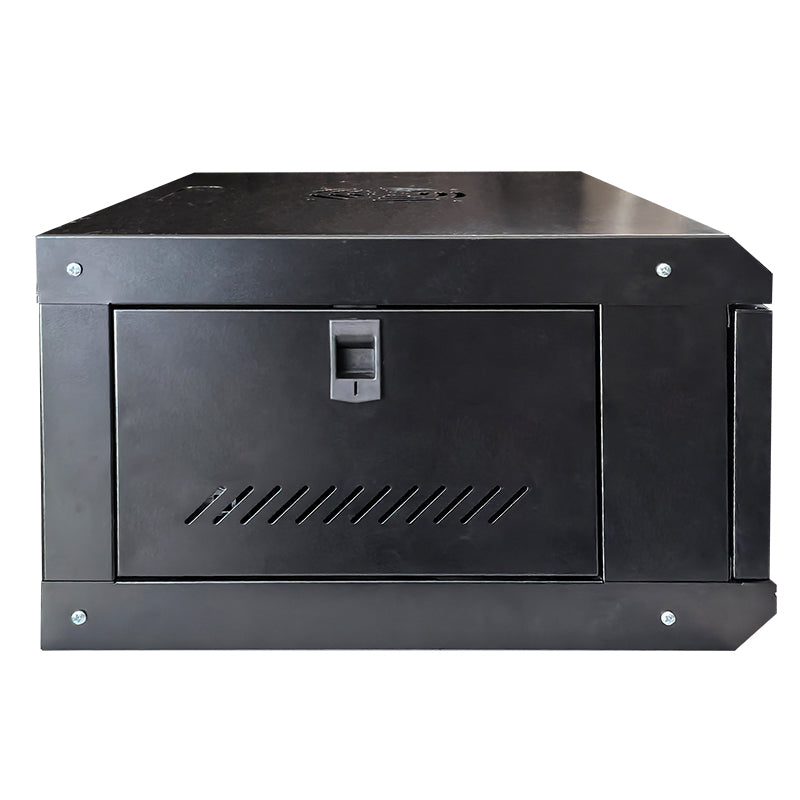 Gabinete rack de pared 4U para instalación en oficina o sala de telecomunicaciones